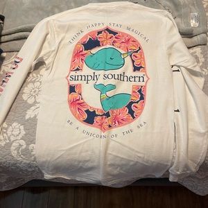 Simply Southern Long sleeve tee Womens Small